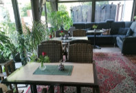 Sitzen im Wintergarten